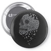 skull triangle Pin-back button