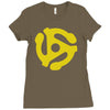 45 stereo adapter Ladies Fitted T-Shirt