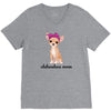 chihuahua mom V-Neck Tee
