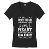 There's This Girl Who Stole My Heart She Calls Me Daddy Women's V-Neck T-Shirt