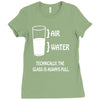 technically the glass is always full Ladies Fitted T-Shirt