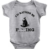 i'd rather be fishing Baby Bodysuit