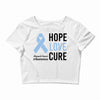 hope love cure stomach cancer awareness Crop Top