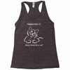 happiness is being loved by a cat Racerback Tank