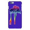 giraffe reaching up with its long neck to eat leaves off branches from iPhone 6/6s Plus Case