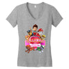 paw patrol birthday girl grandma Women's V-Neck T-Shirt