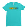 bazinga periodic table funny funny birthday present gift Ladies Fitted T-Shirt