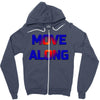 move along got nothing for you Zipper Hoodie
