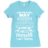 I Am A May Women Ladies Fitted T-Shirt