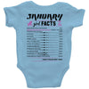 January Girl Facts Capricorn Baby Onesie