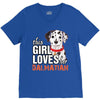 This Girl Loves Her Dalmatian V-Neck Tee