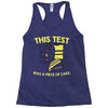 this test was a piece of cake Racerback Tank