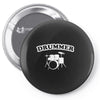 drummer Pin-back button