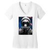 space momky Women's V-Neck T-Shirt