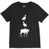 duck duck moose funny V-Neck Tee