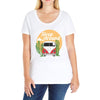 Sleep Around Ladies Curvy T-Shirt
