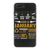 Born January Multitasking Problem Solving Tees iPhone 7 Plus Case