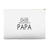 best dad get promoted to papa Accessory Pouches