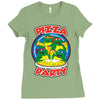 pizza party Ladies Fitted T-Shirt