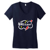 news flash black Women's V-Neck T-Shirt