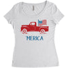 america 2 Women's Triblend Scoop T-shirt