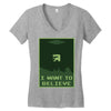 buried believer Women's V-Neck T-Shirt