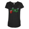 snowy days Maternity Scoop Neck T-shirt