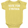 vote for cynthia Baby Bodysuit