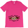 August Peeking Out Baby Girl T-Shirt