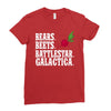 bears beets battlestar galactica Ladies Fitted T-Shirt