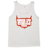 behind beard is a handsome man Tank Top