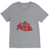 lace up V-Neck Tee
