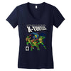 x turtles, mutants in a half shell Women's V-Neck T-Shirt