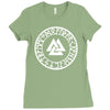 valknut shield Ladies Fitted T-Shirt