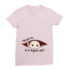 August Peeking Out Baby Boy Ladies Fitted T-Shirt