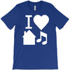 i love house music dj baseball T-Shirt
