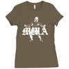 sparta mma criminal boxen muay thai kickboxen fight shirt bjj ringer Ladies Fitted T-Shirt