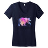 Little Dipper with Galaxy Women's V-Neck T-Shirt