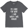 i'm sorry when i was hungry V-Neck Tee