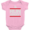 run away rabbit Baby Onesie