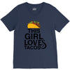 This Girl Loves Tacos V-Neck Tee