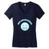 Sit In Silence (a232) Women's V-Neck T-Shirt