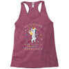 Unicorns are born in February Racerback Tank
