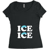 Ice Ice Baby Women's Triblend Scoop T-shirt