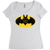 Totoro Batman Parody Women's Triblend Scoop T-shirt