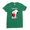 snoopy 2 Ladies Fitted T-Shirt