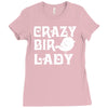 crazy bird lady Ladies Fitted T-Shirt