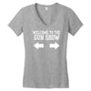 welcome to the gun show Women's V-Neck T-Shirt