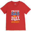 Class of 2017 Proud Dad Graduation V-Neck Tee