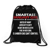 Smartass January Girl Drawstring Bags